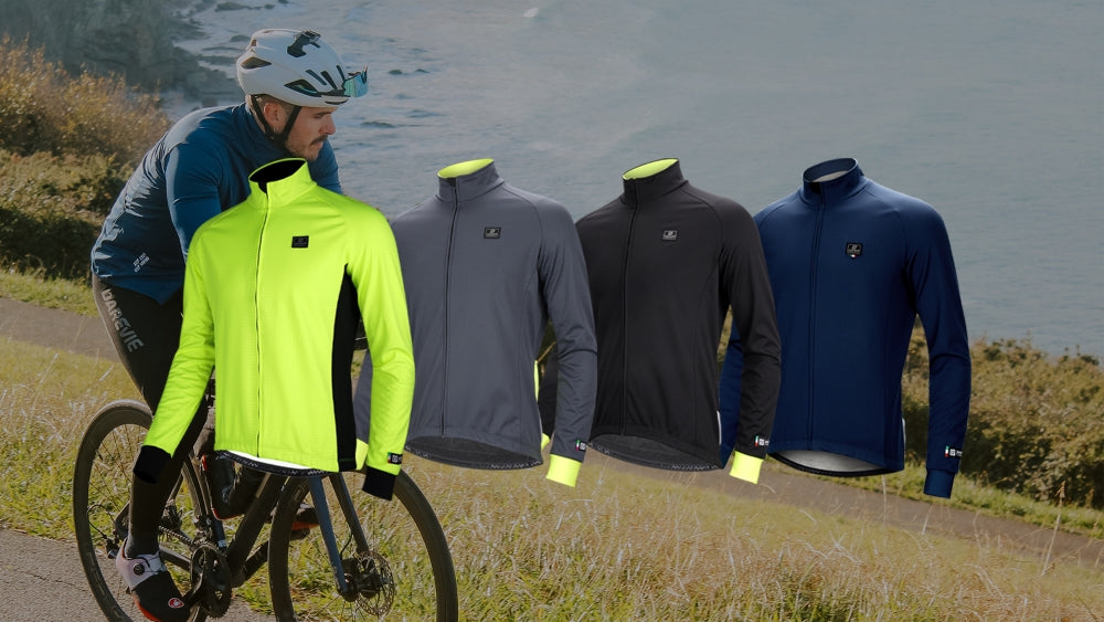 Mens Waterproof Cycling Jacket PRO Inpei Gray