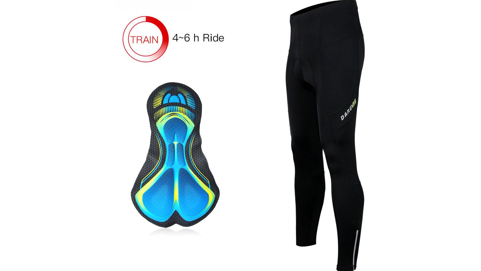 DAREVIE Men's Cycling Tights Padded, Thermal & Top Bike Leggings