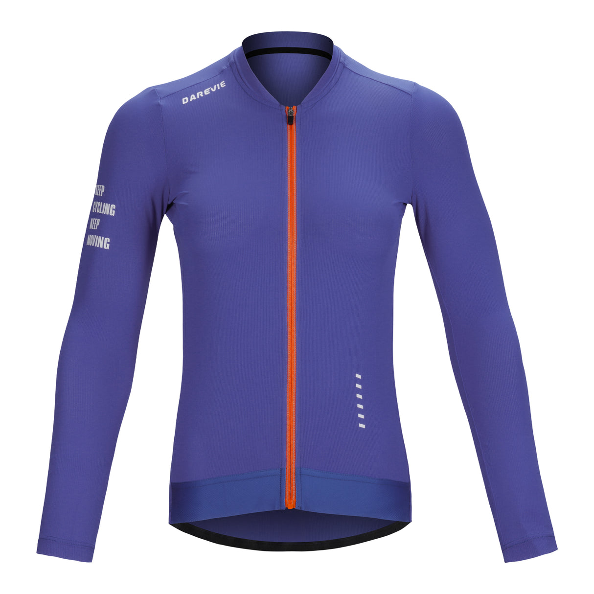 Camisa de ciclismo roxa de manga comprida Vividness