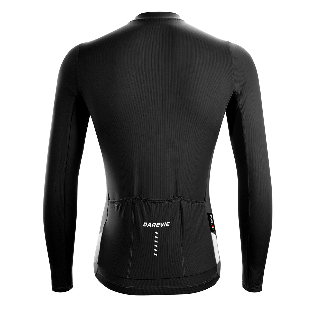 Maillot de cyclisme noir à manches longues Vividness