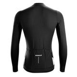 Maillot de cyclisme noir à manches longues Vividness