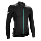 Maillot de cyclisme noir à manches longues Vividness