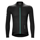 Maillot de cyclisme noir à manches longues Vividness