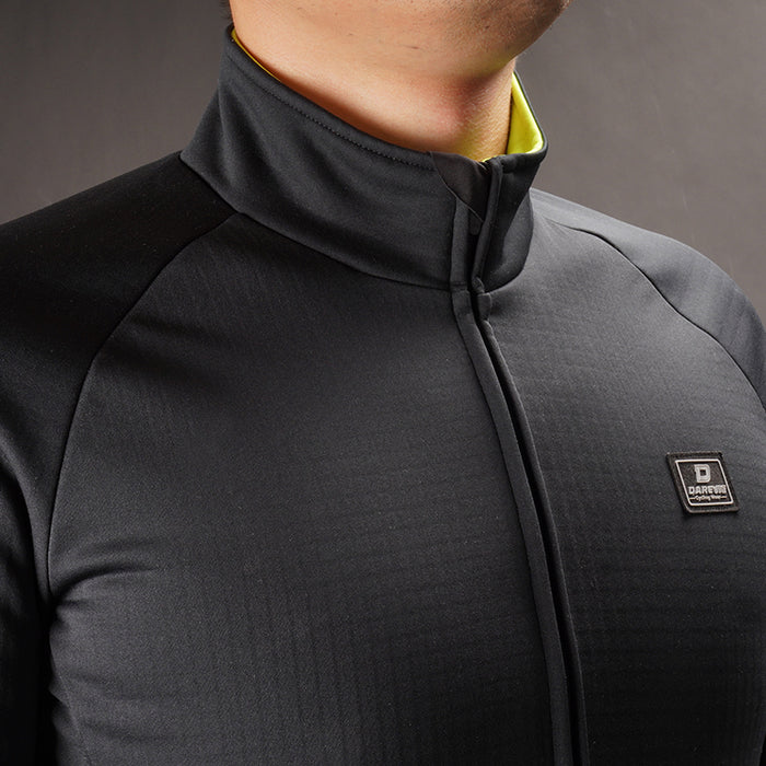 VENTURESHIELD THERMAL CYCLING JACKET-DETAIL-STAND COLLAR