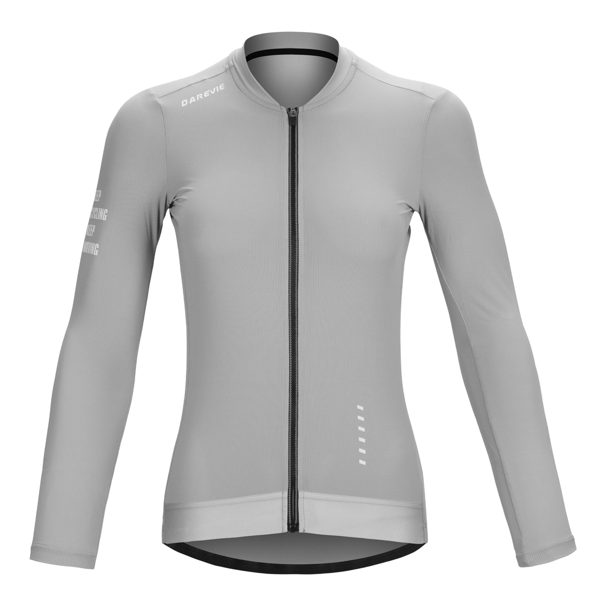 Maglia da ciclismo grigia a maniche lunghe Vividness