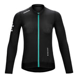 Maillot de cyclisme noir à manches longues Vividness