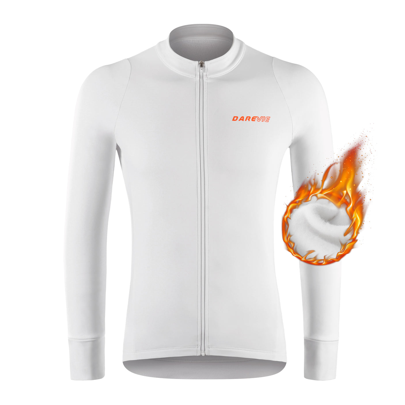 ATAQUE TÉRMICO camisola de ciclismo - BRANCO