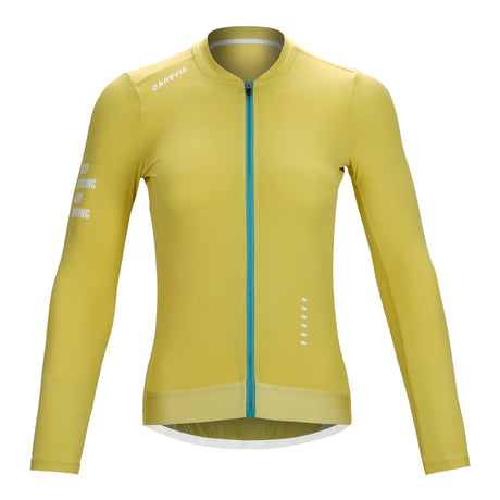 Maglia da ciclismo gialla a maniche lunghe Vividness