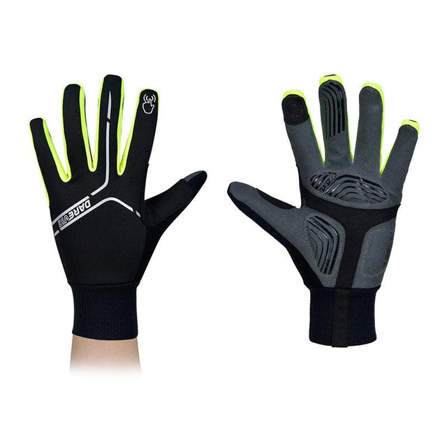SWIFTPULSE THERMAL FULL FINGER CYCLING GLOVES-Green-Darevie Shop