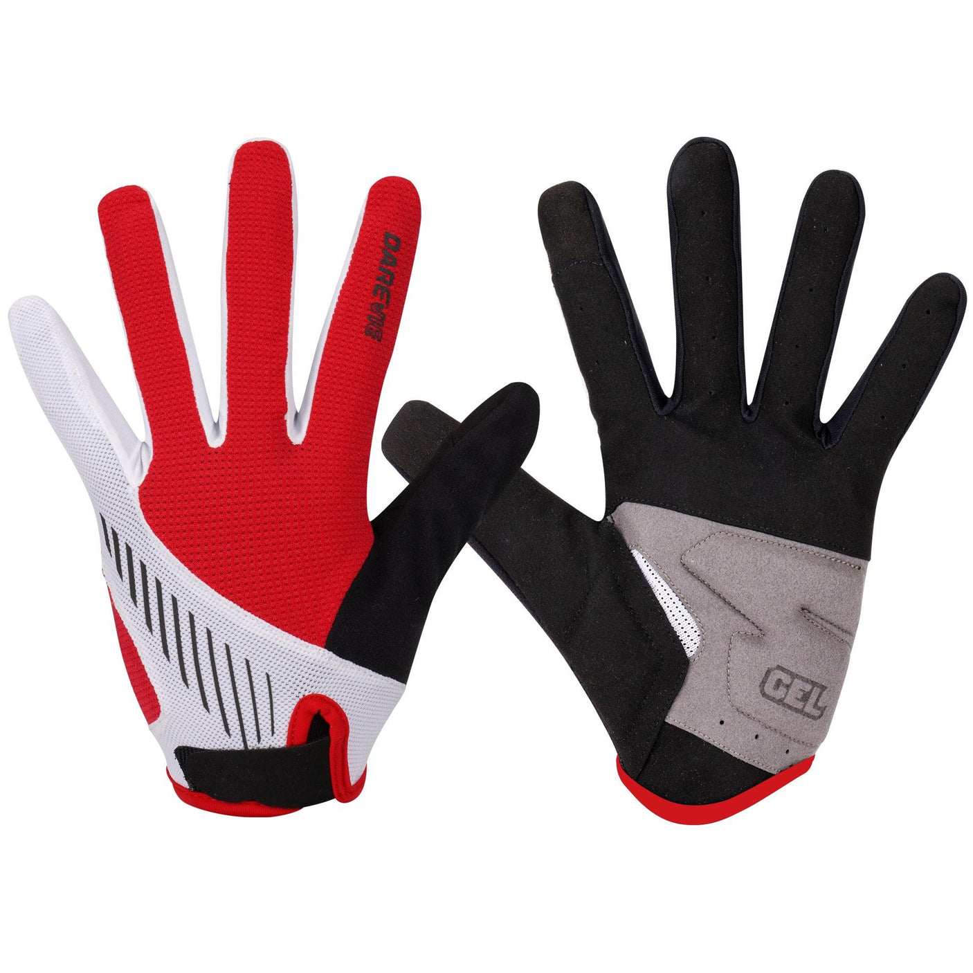 SWIFTSHIELD FULL FINGER CYCLING GLOVES-Red- - Darevie Shop