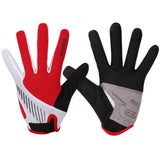 SWIFTSHIELD FULL FINGER CYCLING GLOVES-Red- - Darevie Shop