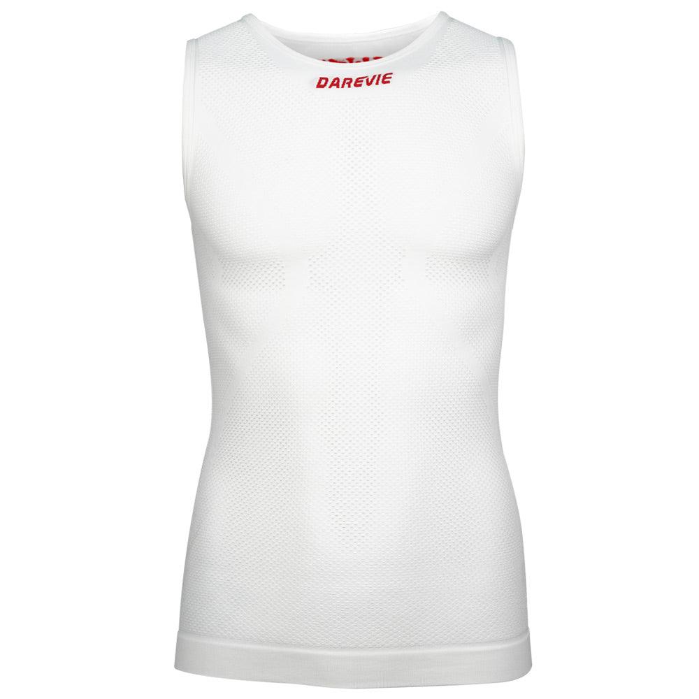 KNITTING CYCLING BASE LAYER-White-Front-Darevie Shop