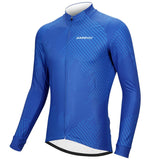STARRY THERMAL LS CYCLING JERSEY-Blue-Side-Darevie Shop