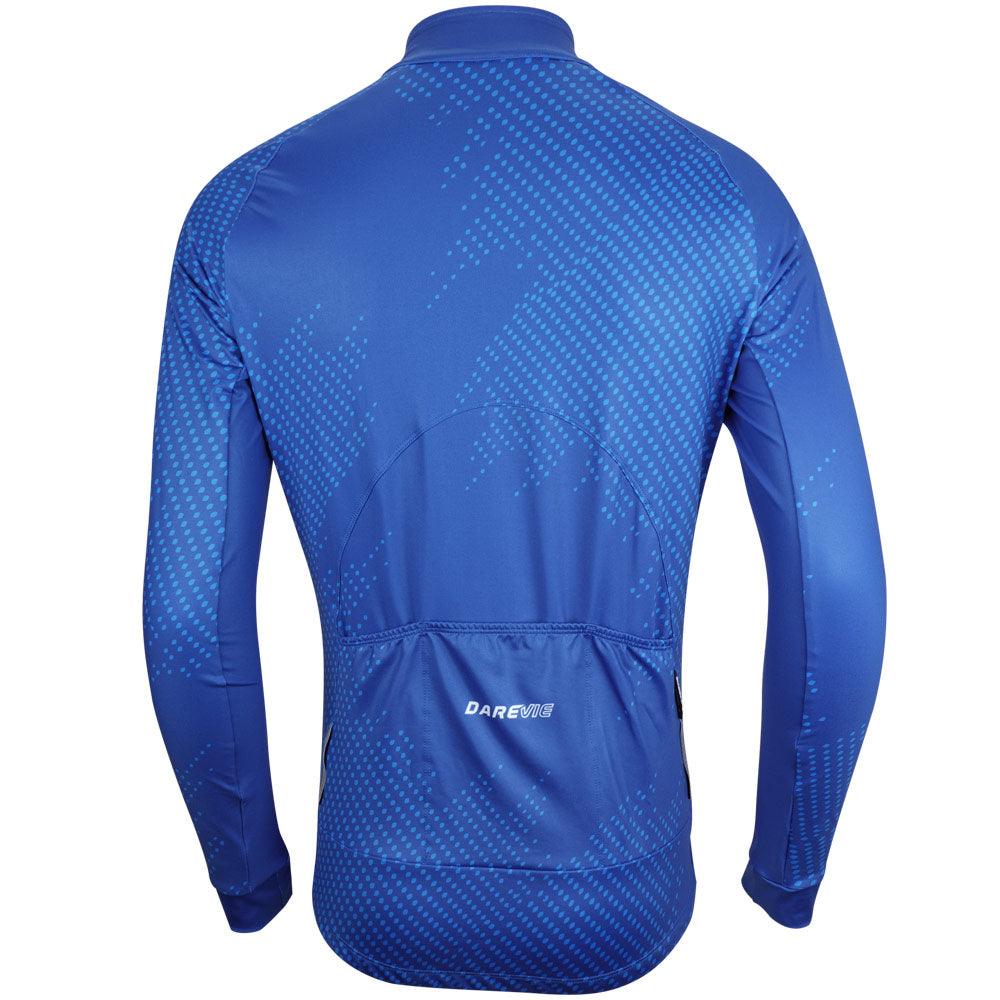 STARRY THERMAL LS CYCLING JERSEY-Blue-Back-Darevie Shop