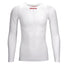 KNITTING LS CYCLING BASE LAYER -WHITE-FRONT-Darevie Shop