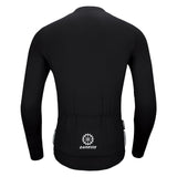 CARBON LONG SLEEVE CYCLING JERSEY-Black-Back- Darevie Shop