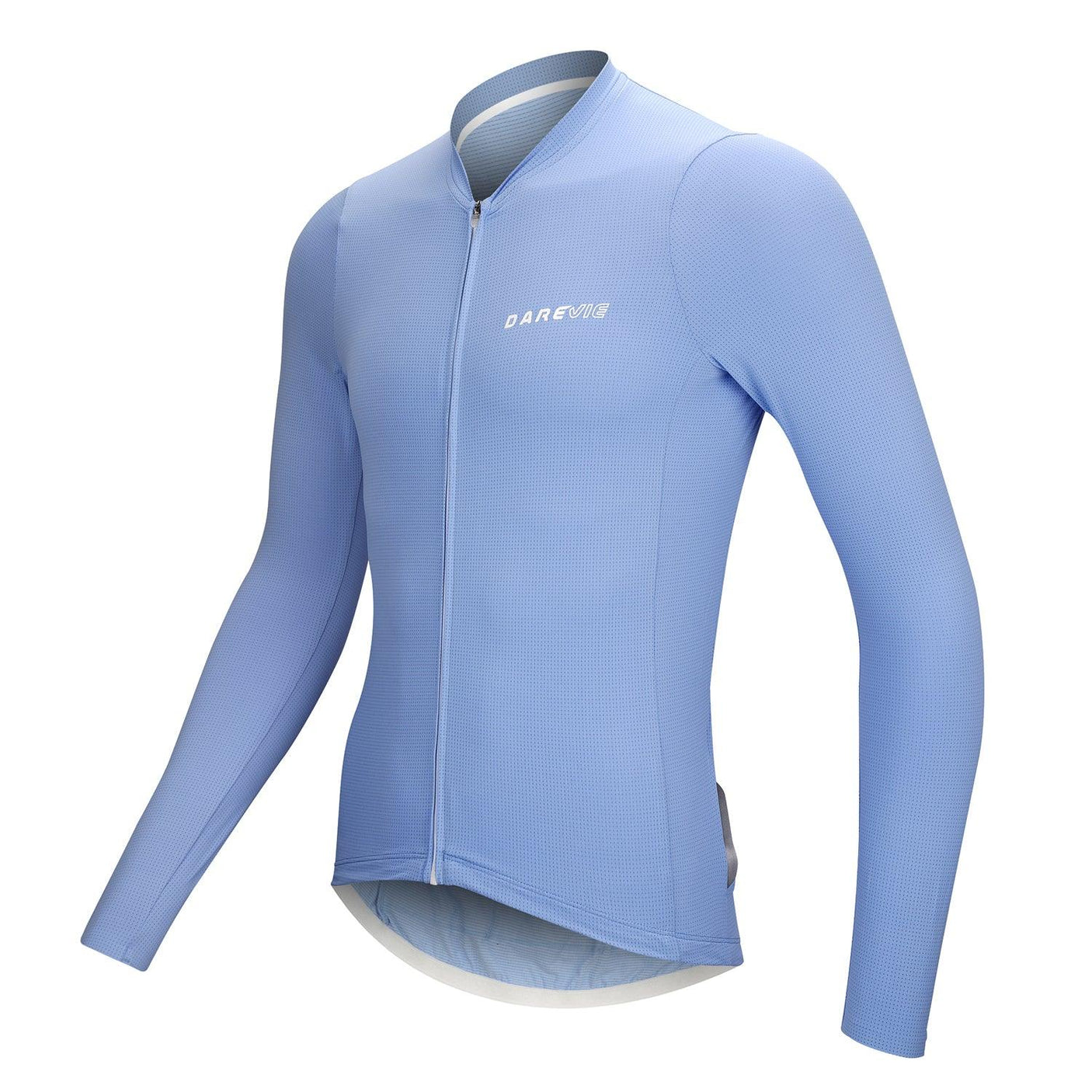 CARBON LONG SLEEVE CYCLING JERSEY-Blue-Side- Darevie Shop
