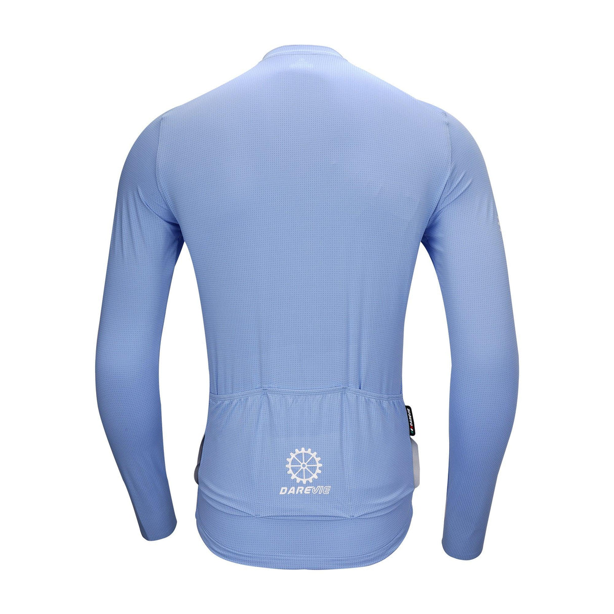 CARBON LONG SLEEVE CYCLING JERSEY-Blue-Back- Darevie Shop
