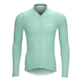 CARBON LONG SLEEVE CYCLING JERSEY -Green-Front- Darevie Shop