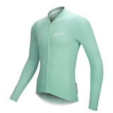 CARBON LONG SLEEVE CYCLING JERSEY-Green-Side- Darevie Shop