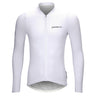 CARBON LONG SLEEVE CYCLING JERSEY-White-Front - Darevie Shop