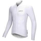 CARBON LONG SLEEVE CYCLING JERSEY-White-Side- Darevie Shop