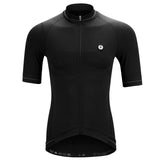 KNITTING COMPRESS CYCLING JERSEY-Black-Front-Darevie Shop