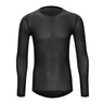 SEAMLESS LS CYCLING BASE LAYER -BLACK-FRONT- Darevie Shop