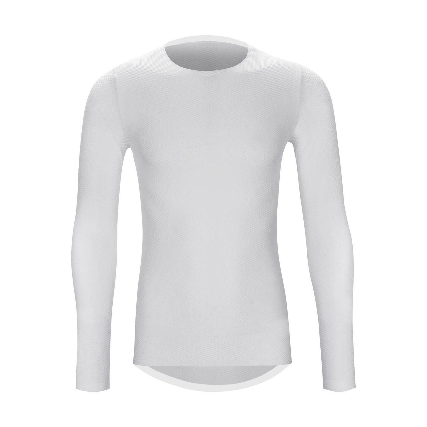 SEAMLESS LS CYCLING BASE LAYER -WIHTE-FRONT- Darevie Shop
