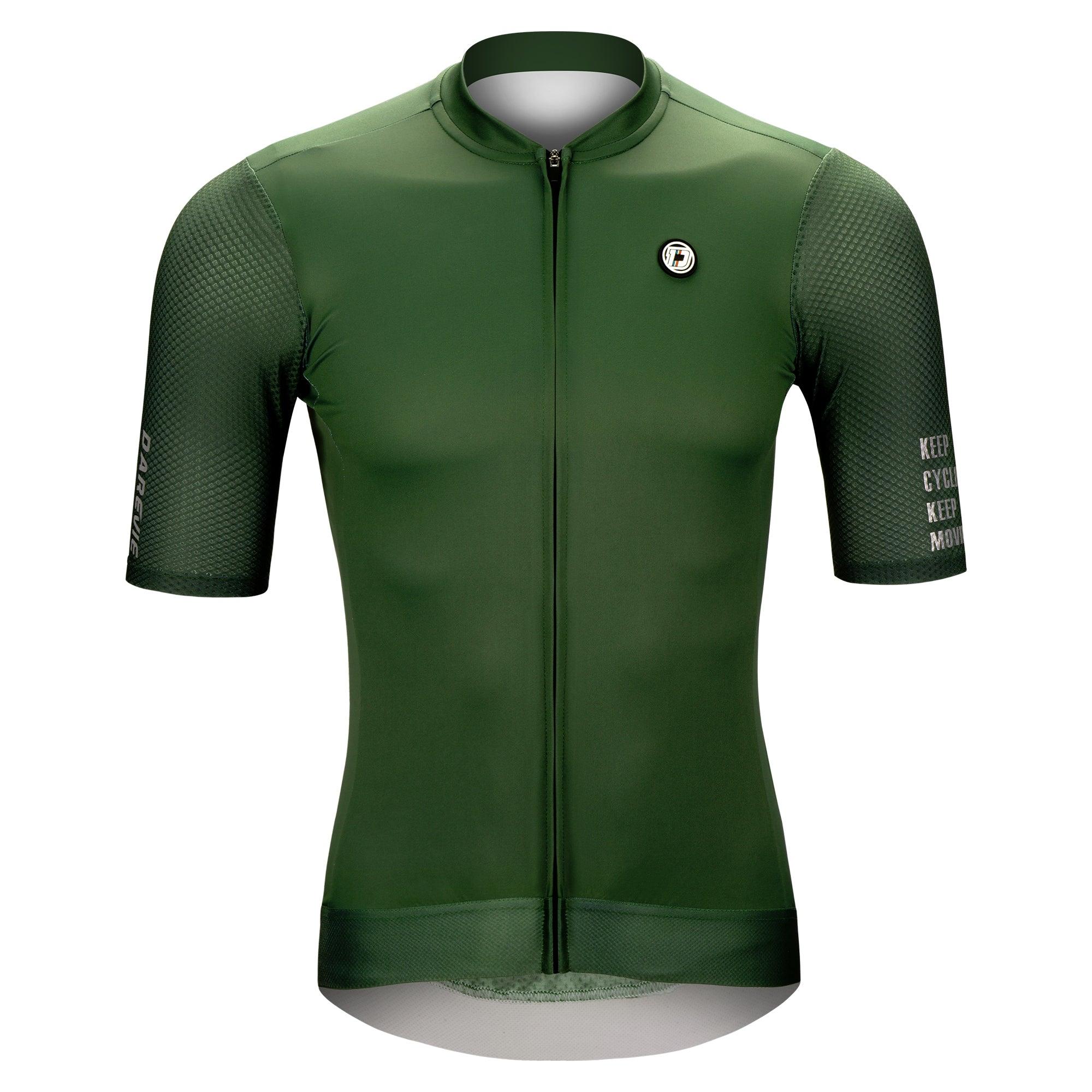 Dark green cycling discount jersey