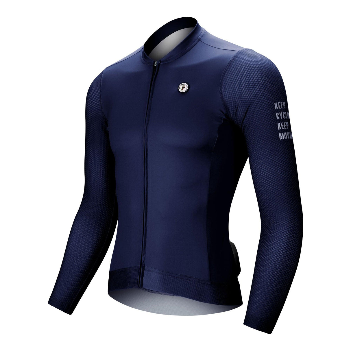 Blue LIFTTINT Long Sleeves Cycling Jersey -side- Darevie Shop