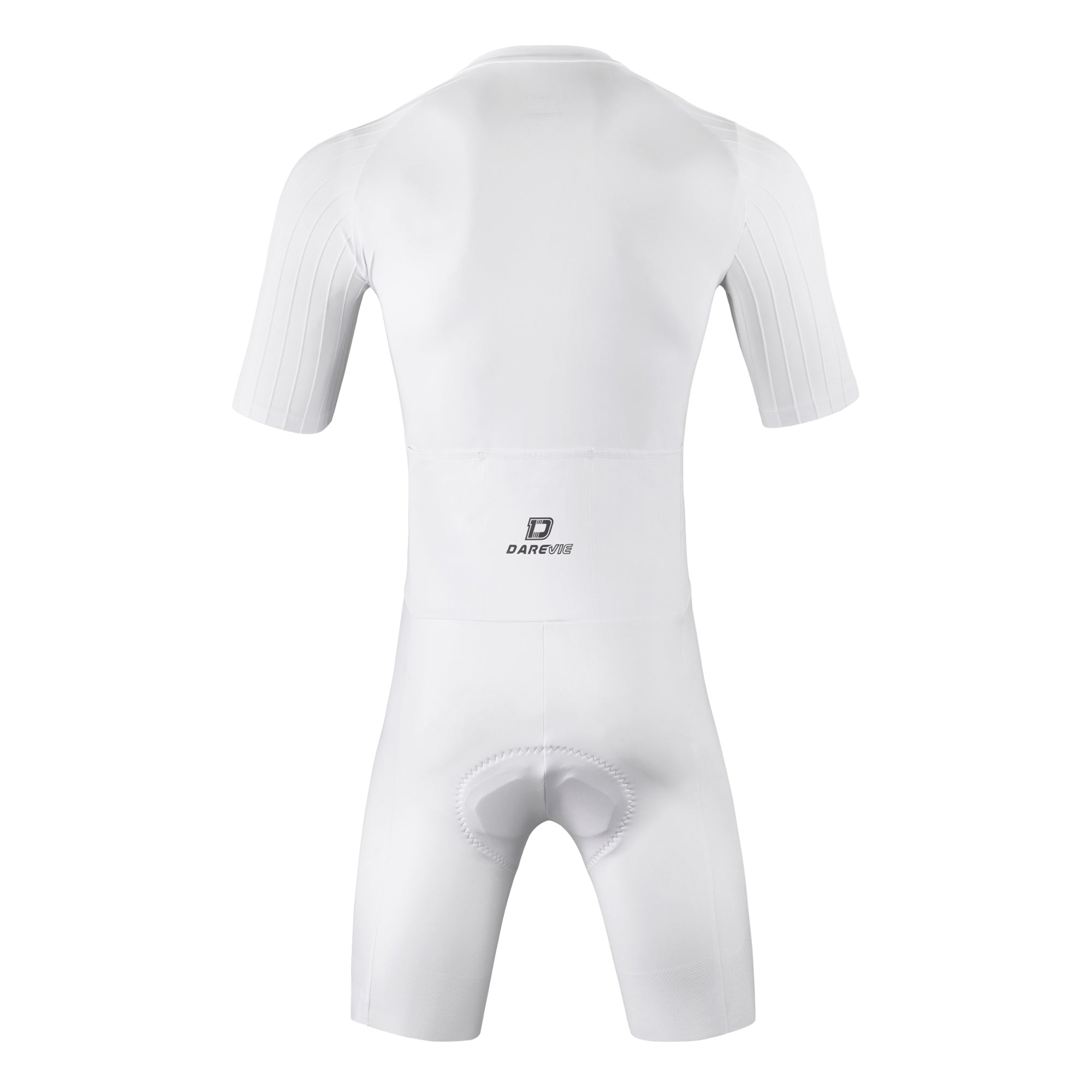 Aero White Skinsuit - High Performance Cycling Suit for
