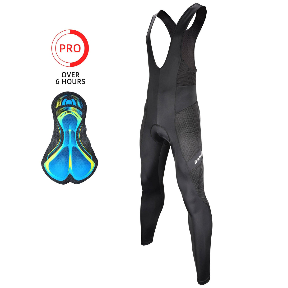 BREEZERIDE CYCLING BIB TIGHTS - side with pad- Darevie Shop