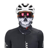 Skull print cycling mask for Halloween